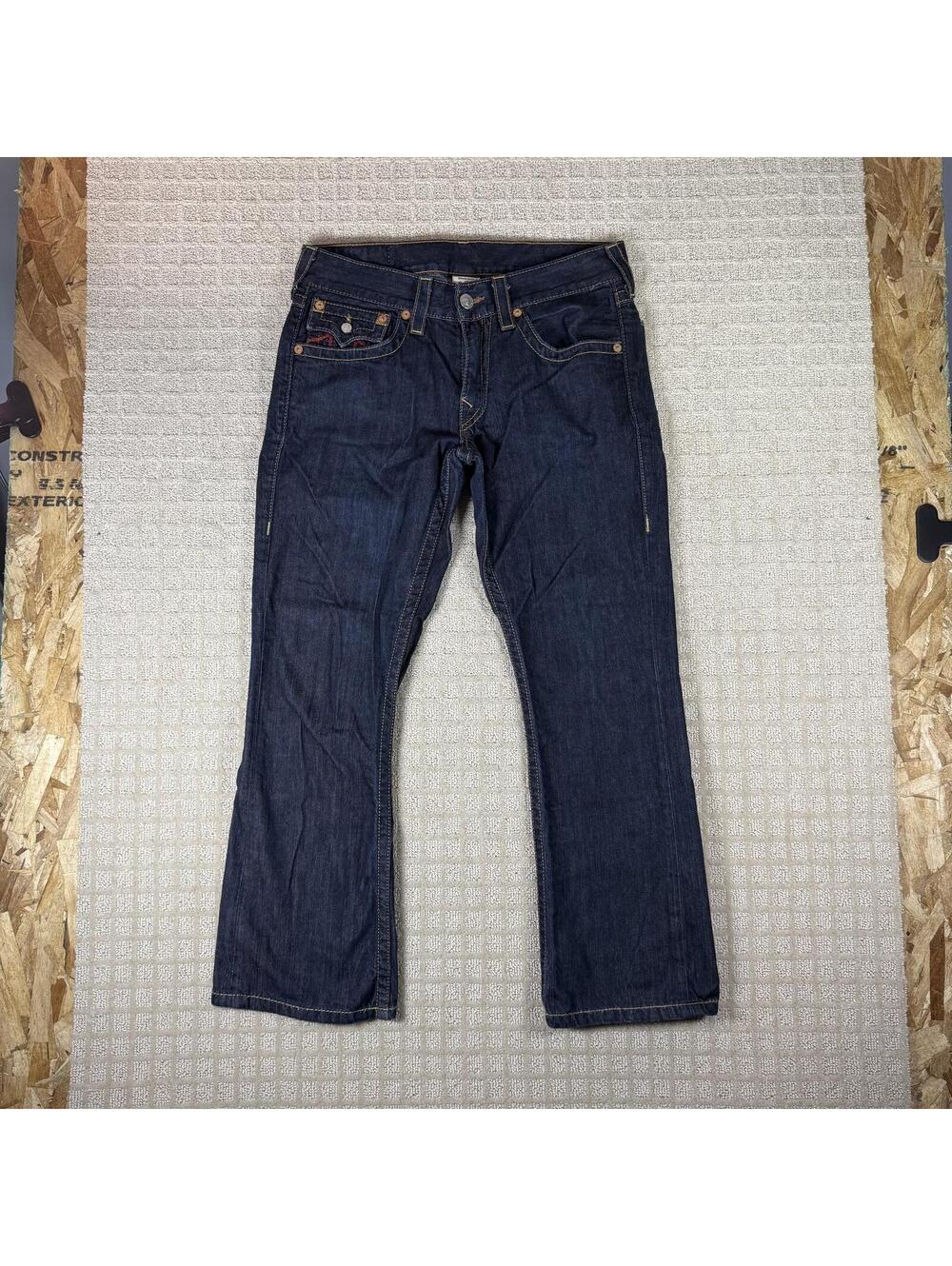 True Religion Bootcut Jeans Red Stitch USA 33x29.5